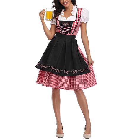 Buy Femereinawomens Oktoberfest Costume German Dirndl Dress Traditional Bavarian Carnival Party