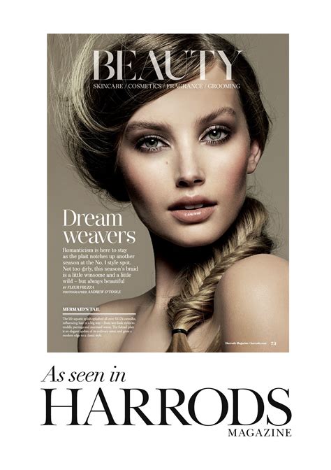 Harrods Magazine May Beauty Editorial Editorial Hair Beauty