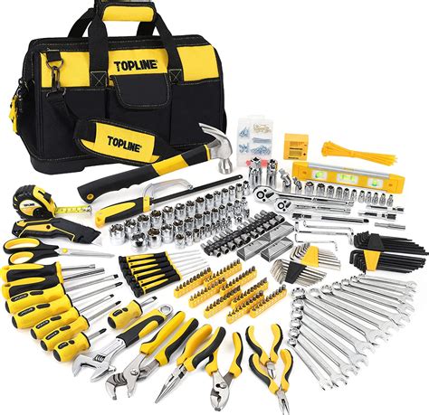 Topline 467 Piece Household Home Tool Sets For Mechanics 16 Inch Tool