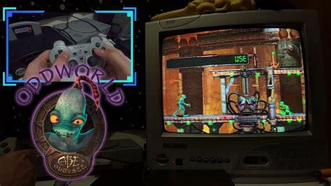 Oddworld Abes Oddysee Gameplay On An Original Ps1 With A Crt Tv Youtube