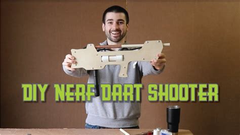 Remember that time you shot your kid brother in the face with a nerf gun and he cried? DIY Nerf Dart Shooter - YouTube