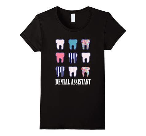 Dental Assistant Shirt Cute Pattern Dental Assistant Tshirts 4lvs