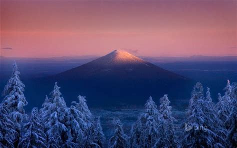 Winter Mount Fuji Bing Theme Wallpaper View