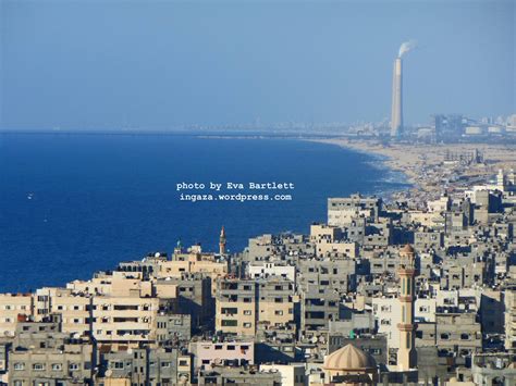Looking North From Gaza City Overlooking Sweltering Concrete Slums Of