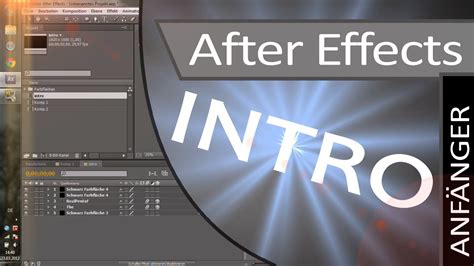 Immediately capture your audience's attention with after effects. After Effects CS5 Anfänger Tutorial - Erste einfache Intro ...