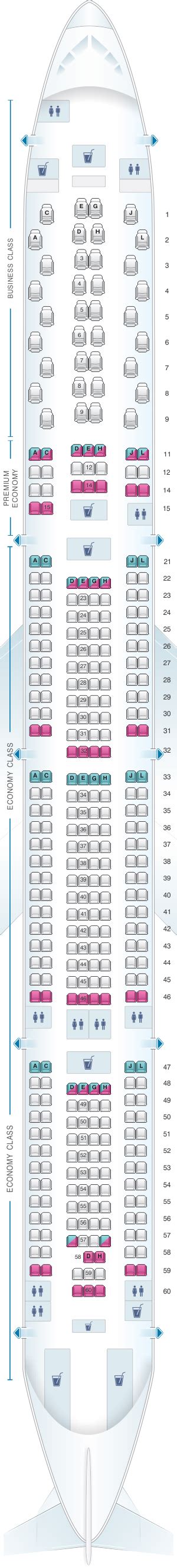Seat Map Iberia Airbus A340 600 V2 Seatmaestro