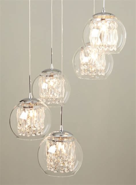 Glass And Crystal Spiral Pendant Chandelier Lighting For The Home
