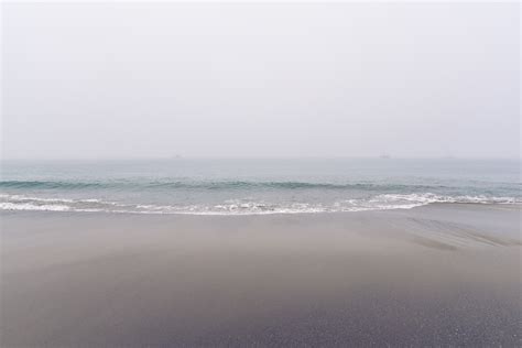 Free Images Beach Sea Coast Sand Ocean Horizon Fog Morning