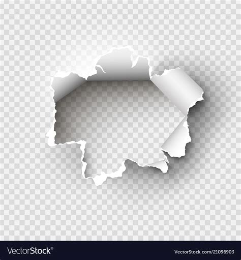 Hole In Paper Vector Png
