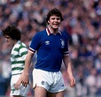 Derek Johnstone of Rangers in action against Celtic in 1978. Glasgow ...