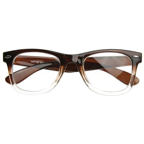 two tone retro color fade clear lens horned rim glasses 8536 horn rimmed glasses glasses