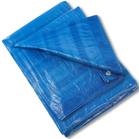 Stark 40 Ft X 40 Ft Blue Multi Purpose All Weather Proof Poly