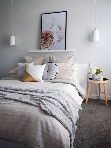 Browse our selection of bedroom furniture packages. Muted blush pink and gold bedroom with Siesta Home | Woman ...