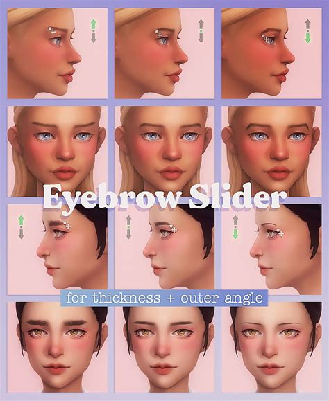 Eyebrow Slider Miiko On Patreon Sims 4 Cc Eyes Sims 4 Cc Makeup
