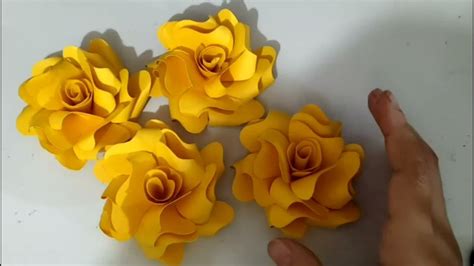 Passo A Passo De Como Fazer Flor De Papel N°49 Youtube