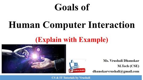 Hci 1 3 Goals Of Human Computer Interaction Hci Full Course Youtube