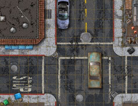 Tabletop Rpg Maps Shadowrun Modern Map