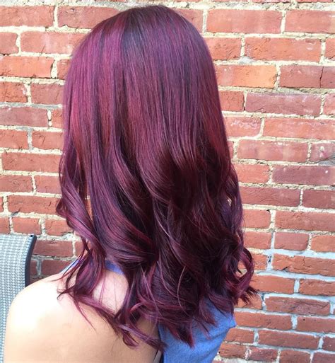 10 Red Violet Hair Color Photos Fashion Style