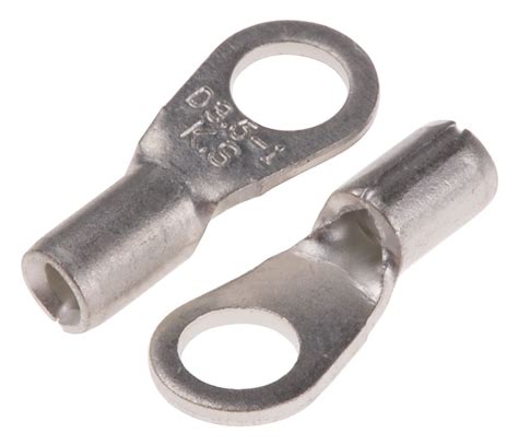 Rs Pro Uninsulated Ring Terminal 6 Stud Size 05mm² To 15mm² Wire