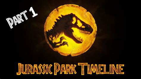 The Jurassic Park Timeline Part 1 Youtube