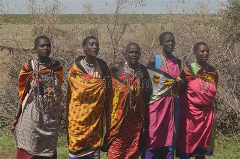 masai women singing kenya editorial photo image of mara 49586341