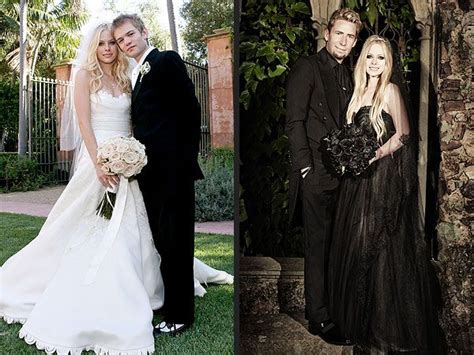 Avril Lavignes Black Wedding Gown See The Full Length Photo Black Wedding Dresses Un And