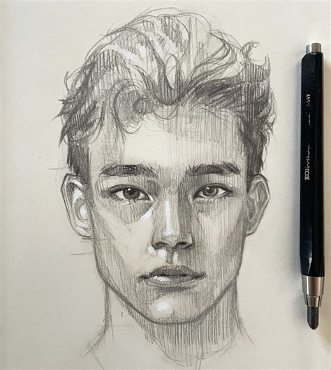 Male Drawing From Imagination Realistic Drawings Realistic Art