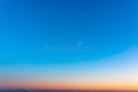Clear Sky At Sunrise Background Stock Image Image Of Global Climate