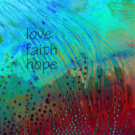 Love Faith Hope Painting By Ann Powell Fine Art America
