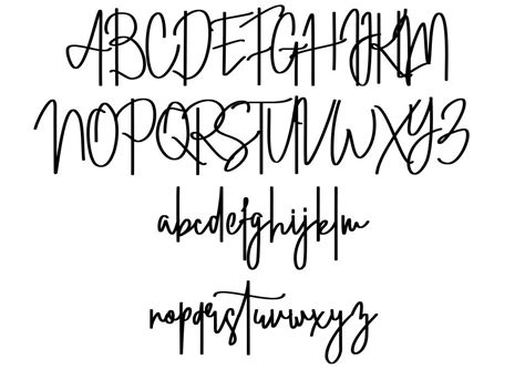 Straight Signature Font By Letterlycious Fontriver