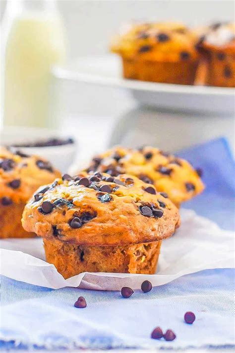 Gluten Free Banana Chocolate Chip Muffins JINZZY