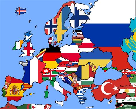 Maps And Flags Of Europe