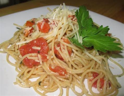Whole Grain Spaghetti With Roasted Garlic Sauce Recipe Just A Pinch