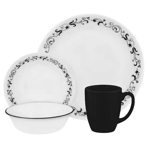 Corelle Livingware 16-Pc. Dinnerware Set - Garden Getaway, White