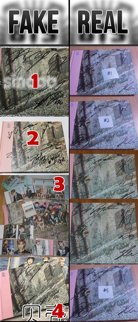 How To Spot A Fake Signed Autographed Bts Album Pt 2 Cafarnaum Box