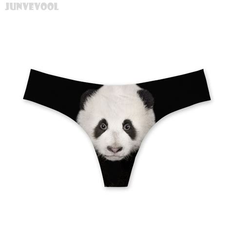 Thong Underwear Sexy Thongs G String Womens T Back Panties 3d Panda Women Underpants H Quality