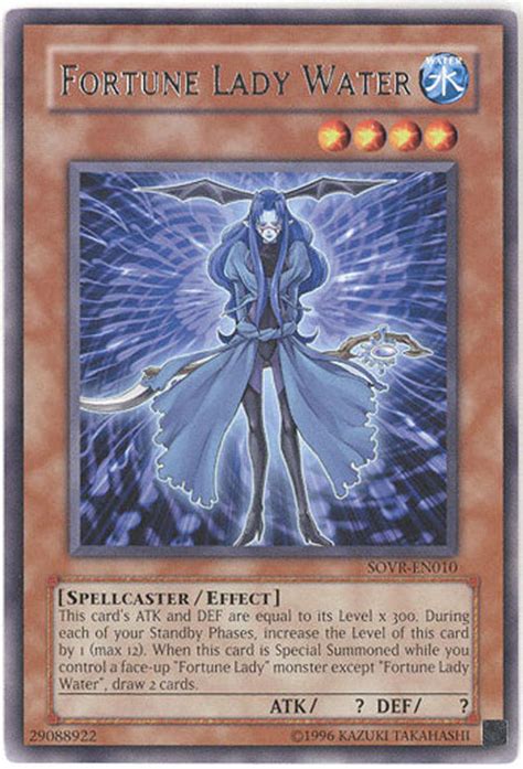 Another option for selling yugioh cards online is heart of the cards; Yu-Gi-Oh Card - SOVR-EN010 - FORTUNE LADY WATER (rare ...