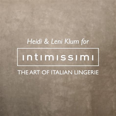 heidi leni klum intimissimi lingerie fall campaign photos all hot sex picture