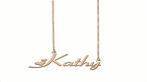 Personalized Kathy Name Necklace Video Name Necklace Custom Name