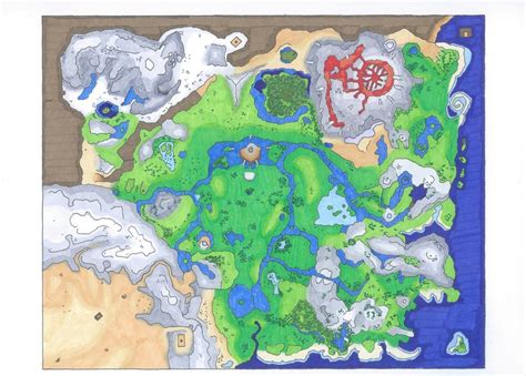 Zelda Botw Map By Elijah Thomas Zelda Map Zelda Botw Classic Rpg