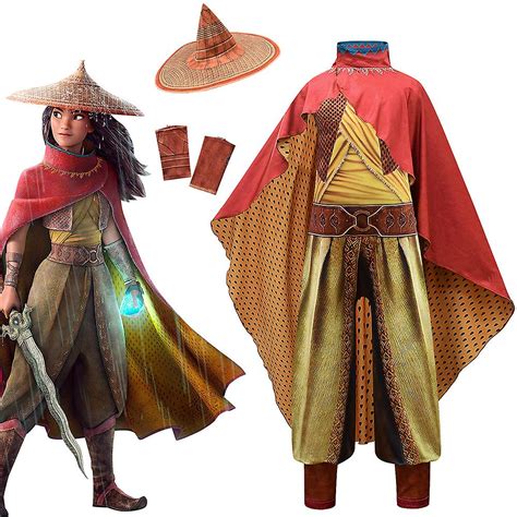 Raya And The Last Dragon Raya Cosplay Costume Outfit Fancy Dress Outfit