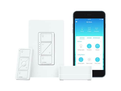 Lutron Caseta Wireless Smart Lighting Dimmer Kit With Smart Bridge For