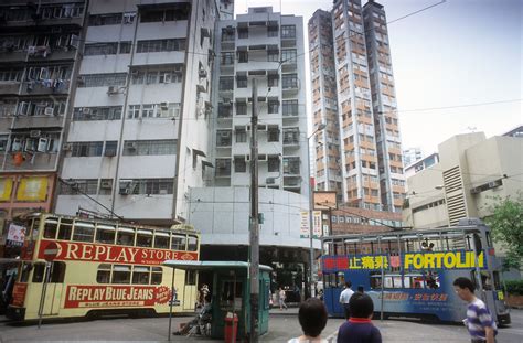 Causeway Bay Tram Terminus April 1997 Hong Kong Tramways Flickr