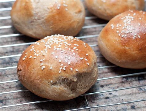 Hamburger Buns And A Little Bun In The Oven Served From Scratch