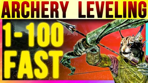 Skyrim Special Edition 100 Archery Fast At Level 1 Fastest Bow Skill