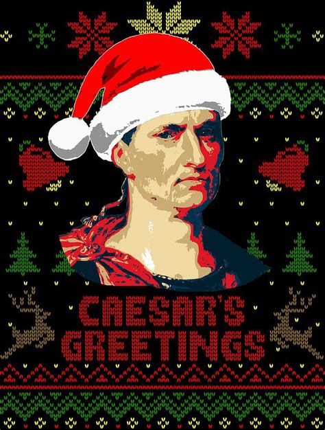 Caesars Greatings Julius Caesar Christmas Digital Art By Filip Schpindel
