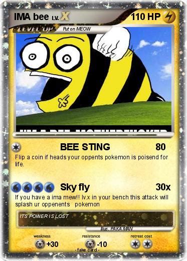 Pokémon Ima Bee Bee Sting My Pokemon Card