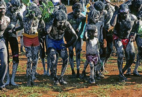 Aboriginal Burial Ceremony In Arnhem Land Northern Territory Australia