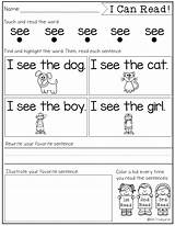 I Can Sentences For Kindergarten Pictures