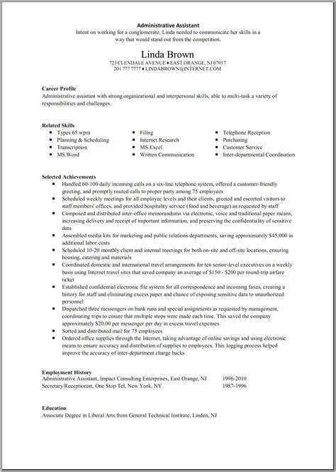 great administrative assistant resumes administrative